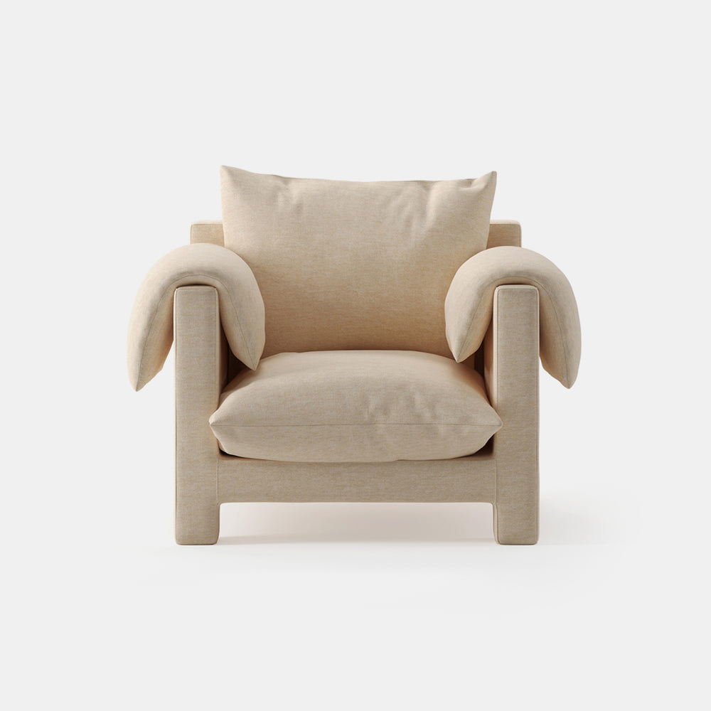 La Plume Lounge Chair | Lemon | Monologuelondon.com