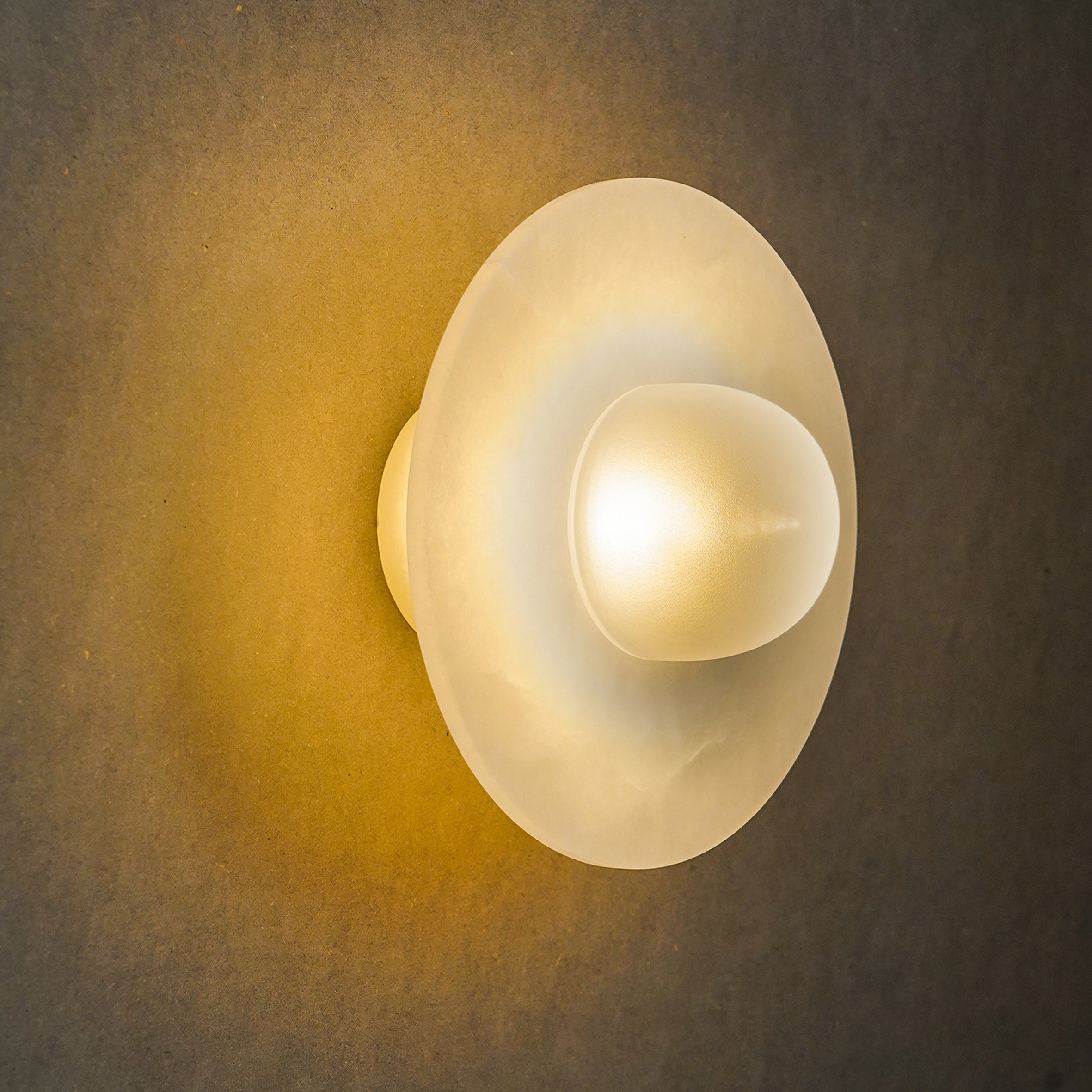 Alba Simple Wall Light - Alabaster