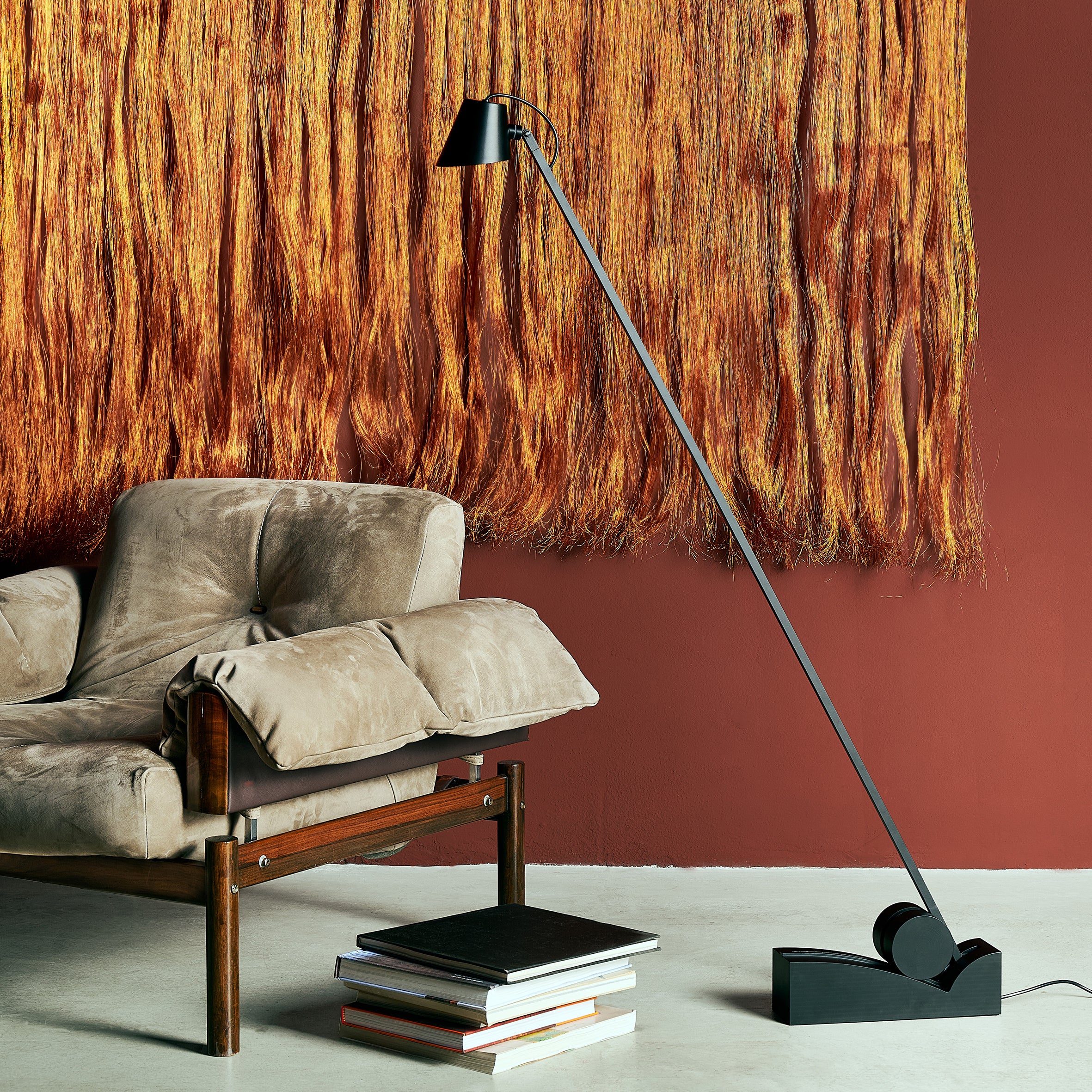 Diag Cyl Floor Lamp