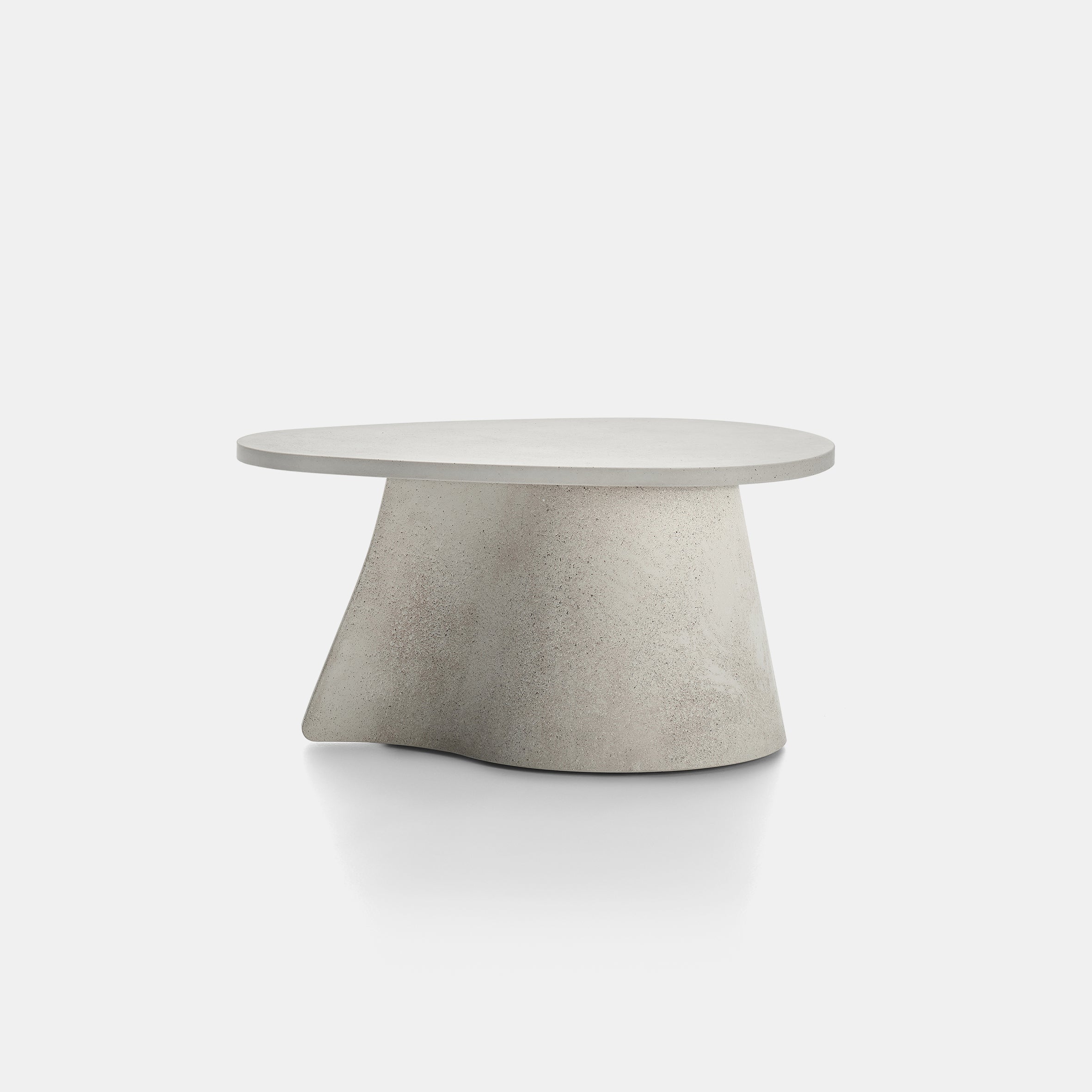 Round cement store side table