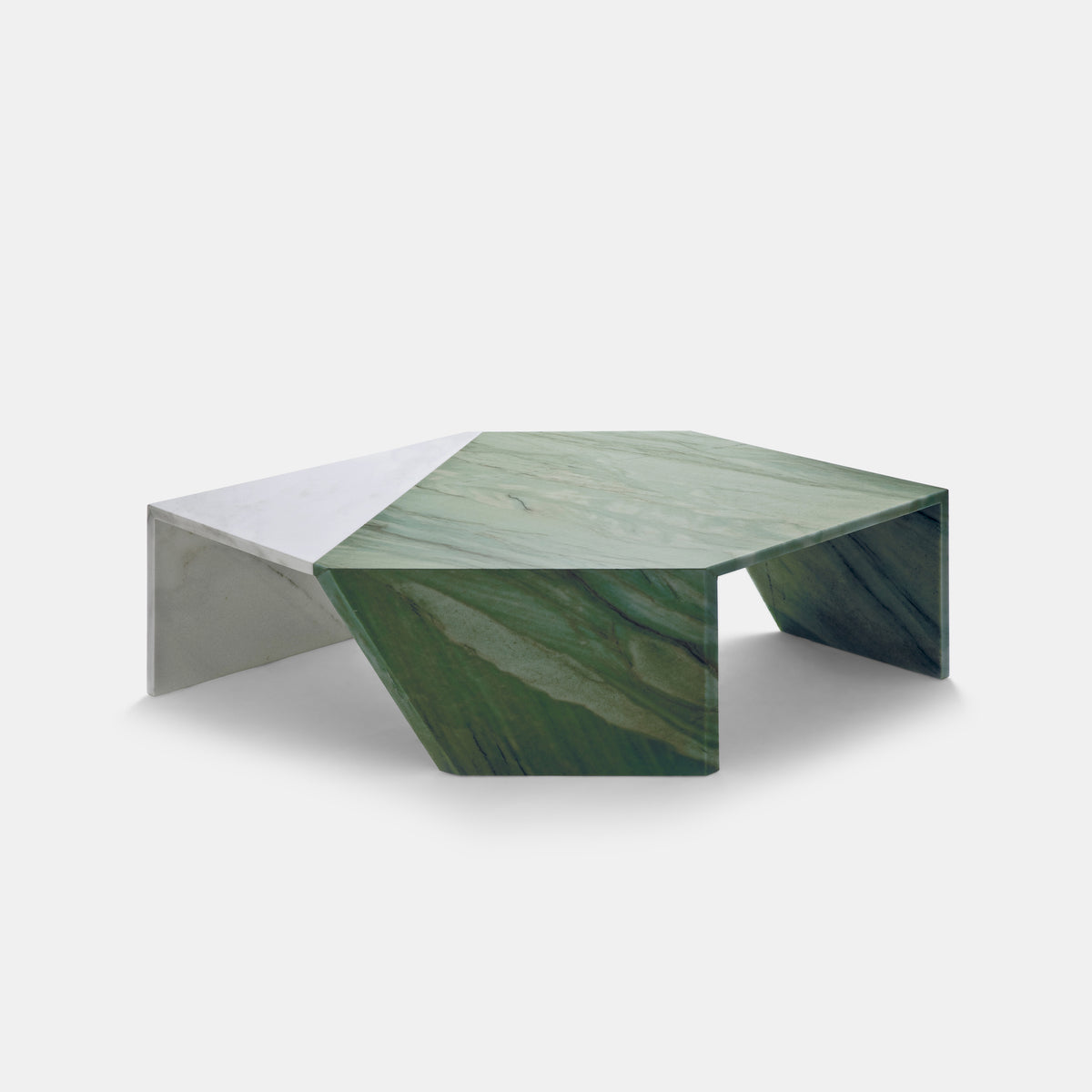 Origami Marble Table - Verde Acquamarina | Budri | Monologuelondon.com