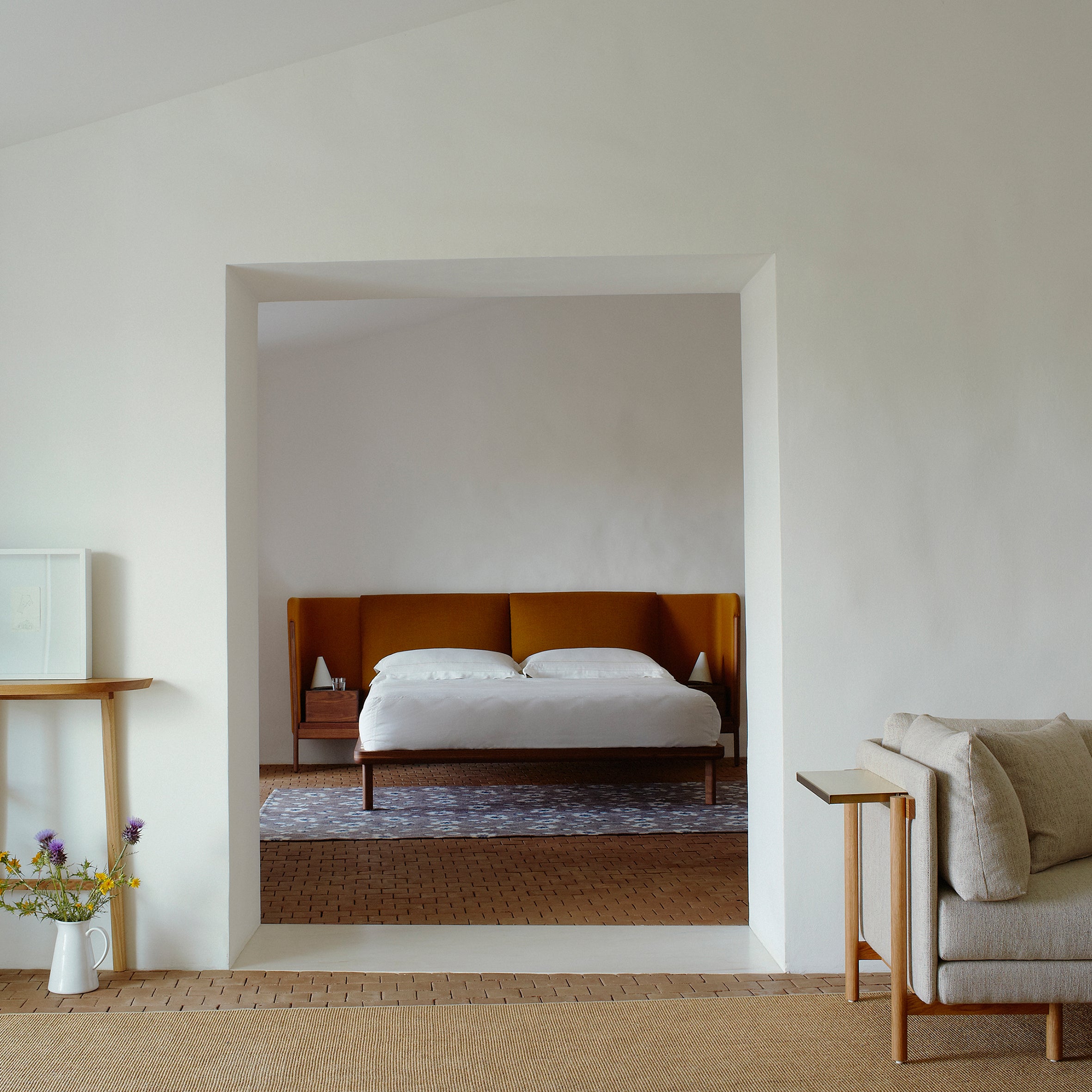 Low Dubois Bed w/Side Tables | De La Espada | Monologuelondon.com ...