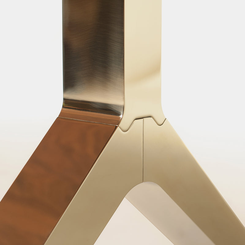 Brass wishbone deals table legs